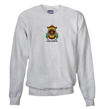 CL - A01 - 03 - Marine Corps Base Camp Lejeune with Text - Sweatshirt